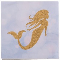 Mermaid party- ubrousky s moskou vlou 33 x 33 cm 20 ks