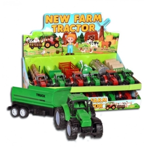Model traktoru s pvsem a cukrovinkou mix motiv 1 ks