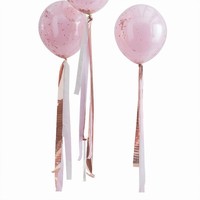 STUHY dekoran na balnky Rose Gold/rov/krmov 3ks