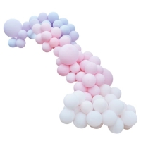 Sada balónků na balónkový oblouk Deluxe růžová/lila 200 ks