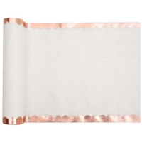 erpa stolov s metalickm okrajem Rose Gold 28 cm x 3 m