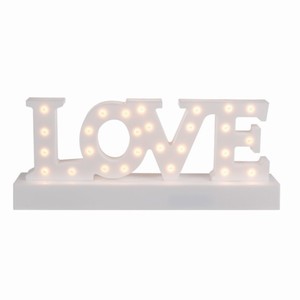 Svatebn LED dekorace LOVE 30 x 12 cm