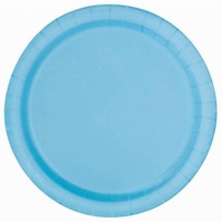 Talky paprov pastelov modr 17cm 8ks