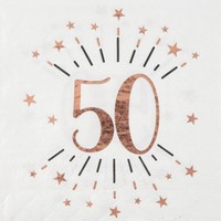 UBROUSKY paprov 50. narozeniny Rose Gold 10ks