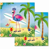 UBROUSKY paprov Plamek Flamingo 33x33cm 20ks
