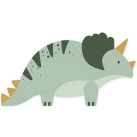 Ubrousky paprov Triceratops 18 x 10 cm 12 ks