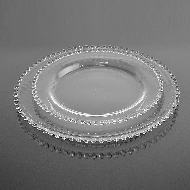 Tal sklenn Pearl 27 cm a 34 cm - set 6ks tal (3x velk a 3x mal)