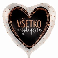 Balnek fliov Srdce Vetko najlepie 43 cm