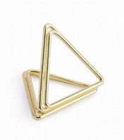 DRŽÁKY na jmenovky trojúhelníkové zlaté 2,3cm
