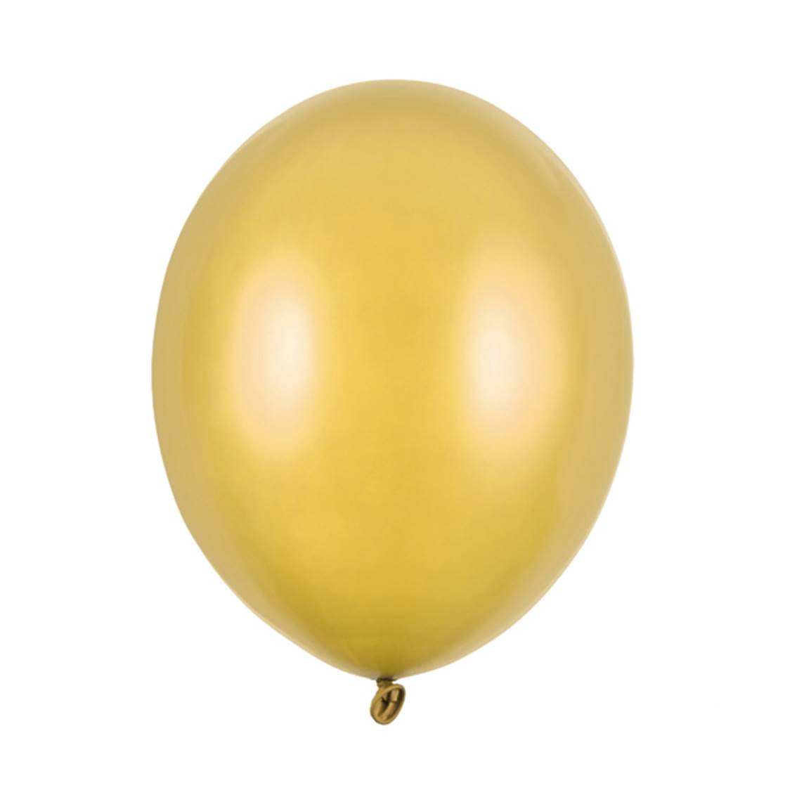 Balónek latexový metalický zlatý 30 cm 1 ks