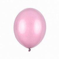 Balónky latexové metalické – 27 cm růžová 100 ks