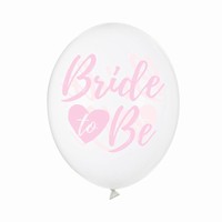 Balónky s potiskem "Bride to be" 6 ks