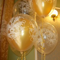 balonky svatební zlaté